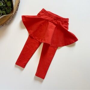 Hanna Andersson Vermilion Skirted Leggings | 18-24m